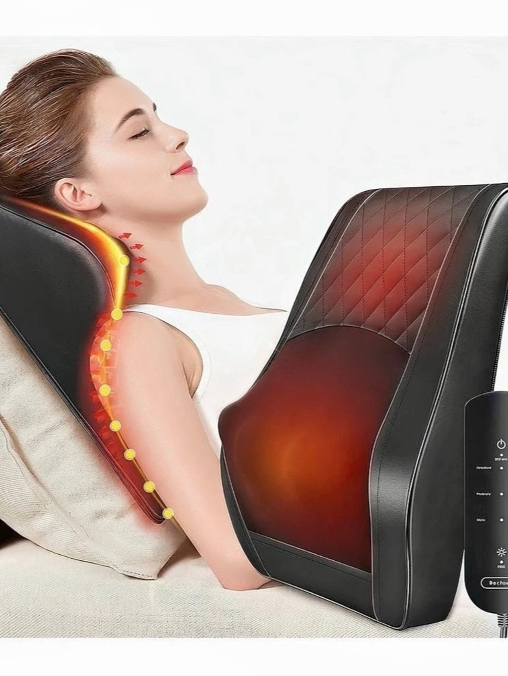 Boriwat Neck and Back Massager with Heat Black